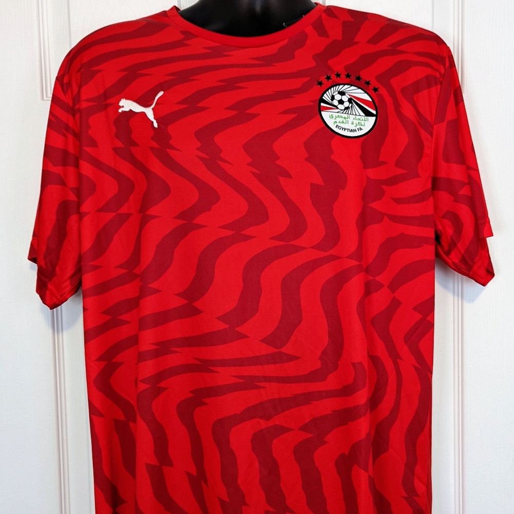 New With Tags! Puma Egypt FA National Team Home Replica Jersey Red/White